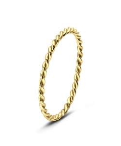 Gold Plated Rolling Silver Ring NSR-1024-GP